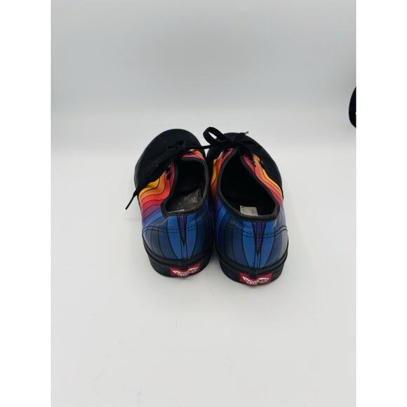 Vans off the Wall Rainbow Black with bright Stripes Casual Shoes‎ skate 6.5 Men main image 2